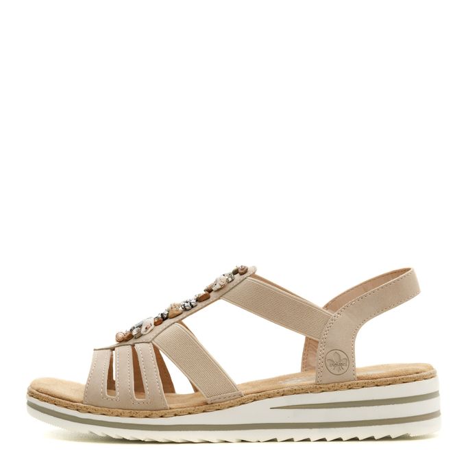 Бежевые босоножки Rieker