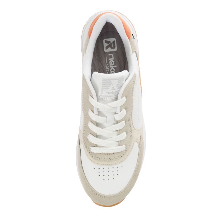 Белые кроссовки RIEKER SPORT W2400-80