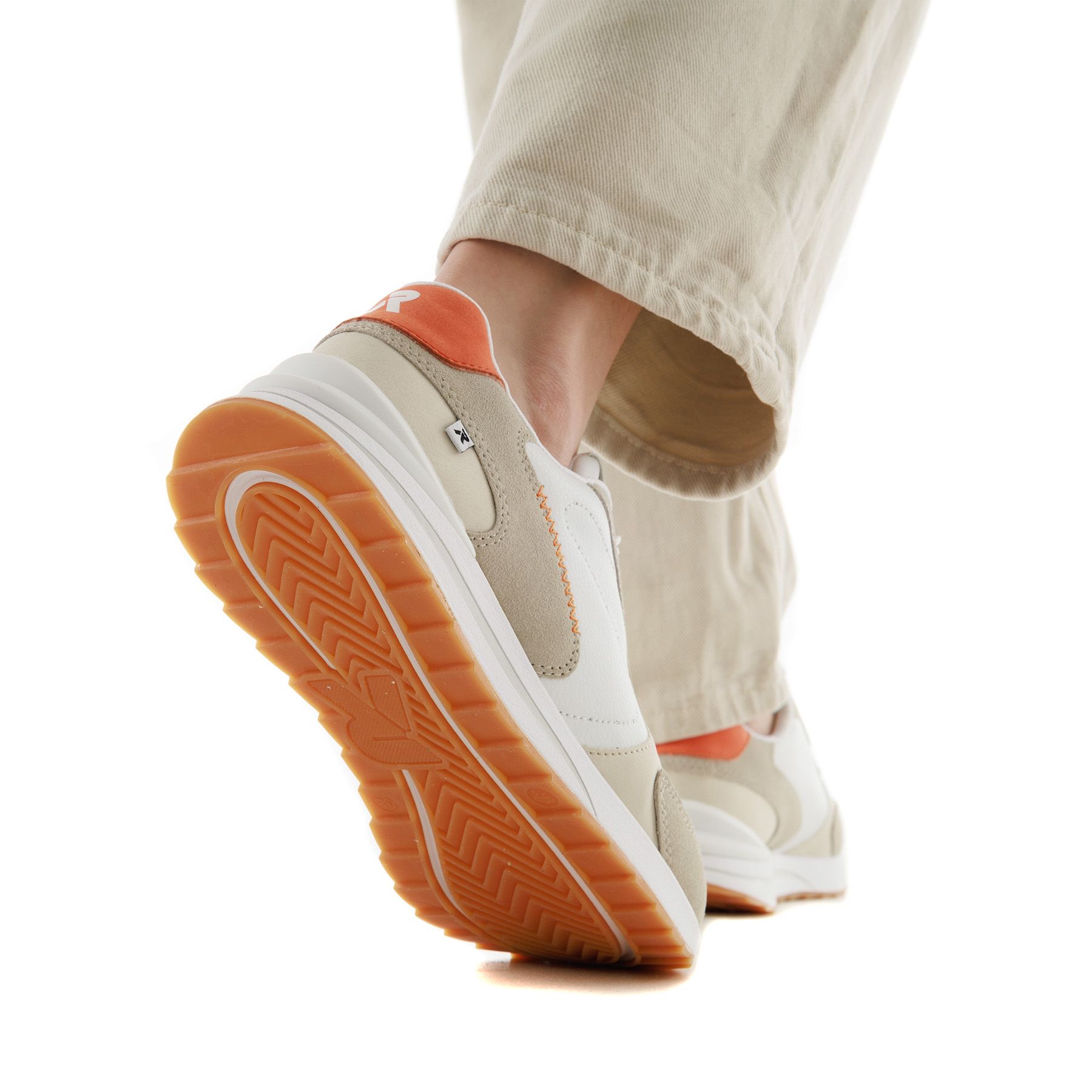 Белые кроссовки RIEKER SPORT W2400-80