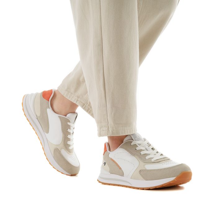 Белые кроссовки RIEKER SPORT W2400-80
