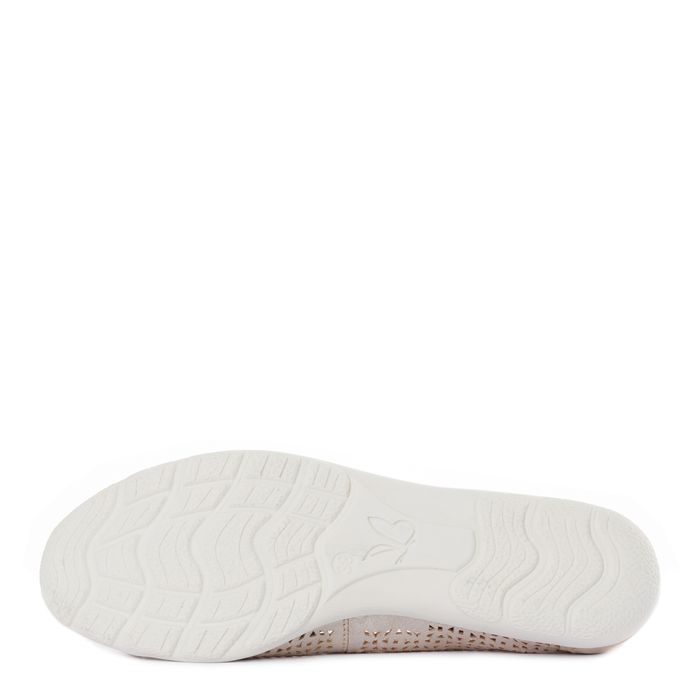 Серебристые балетки Caprice 9-22151-42-341/203