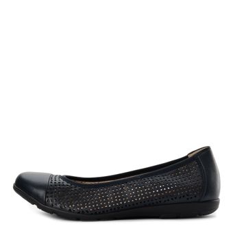 Синие балетки Caprice