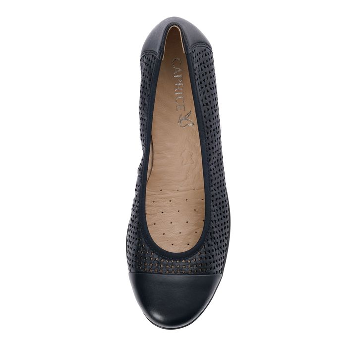 Синие балетки Caprice 9-22151-42-814/203