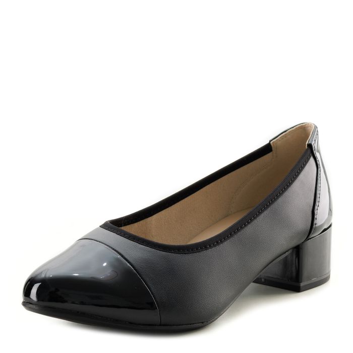 Caprice қара биік өкшелі туфлилері 9-22500-42-022/221