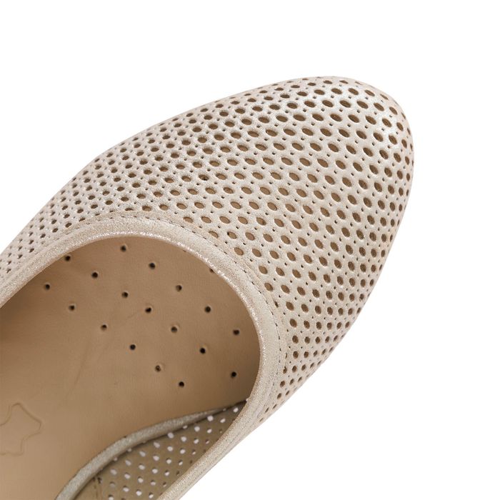 Серебристые туфли с открытой пяткой Caprice 9-29602-44-341/208