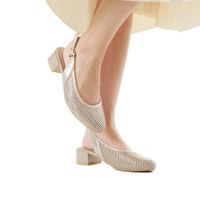 Серебристые туфли с открытой пяткой Caprice 9-29602-44-341/208