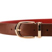 Коричневый ремень Respect w-8803