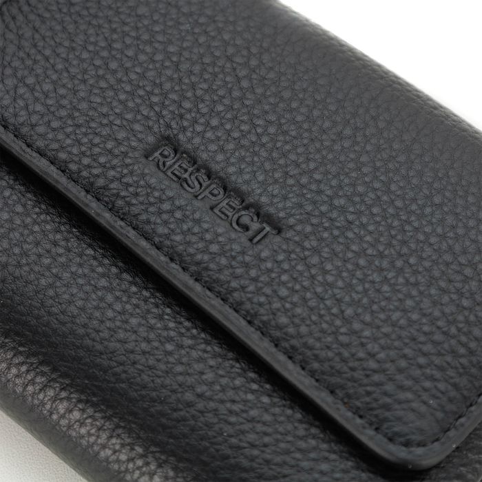 Чёрное портмоне Respect 3037