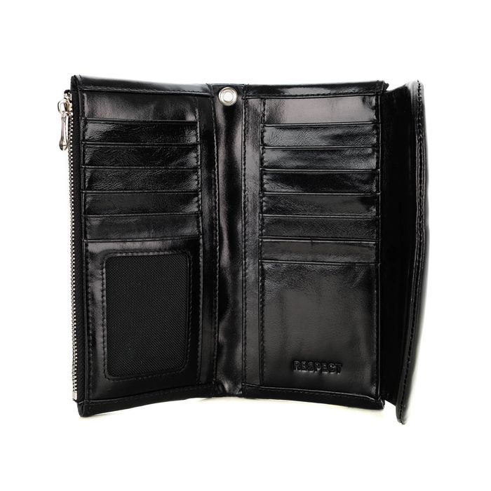 Чёрное портмоне Respect 8051