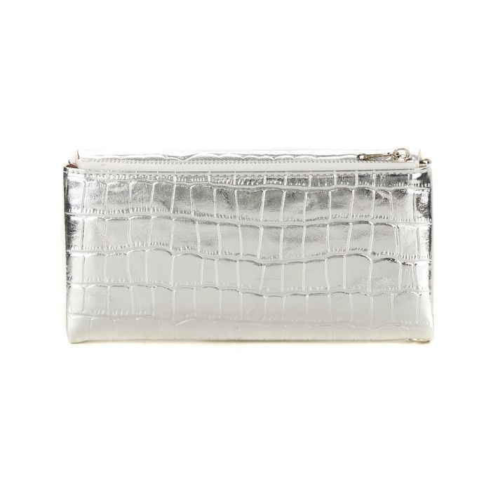 Серебристое портмоне Respect 8802-1808