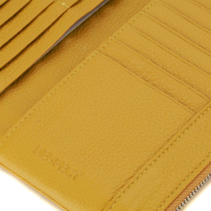 Жёлтое портмоне Respect 8806