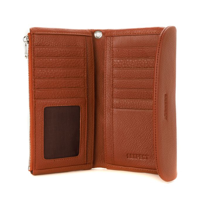 Коричневое портмоне Respect 8802