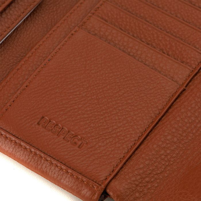 Коричневое портмоне Respect 8802