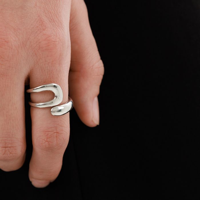 Серое кольцо Respect Accessories DW241004001130