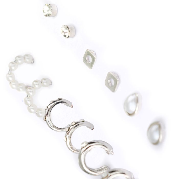 Серые серьги Respect Accessories DW241005021074