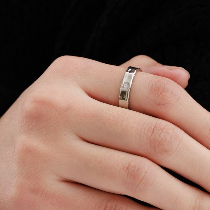 Серое кольцо Respect Accessories DW24111301