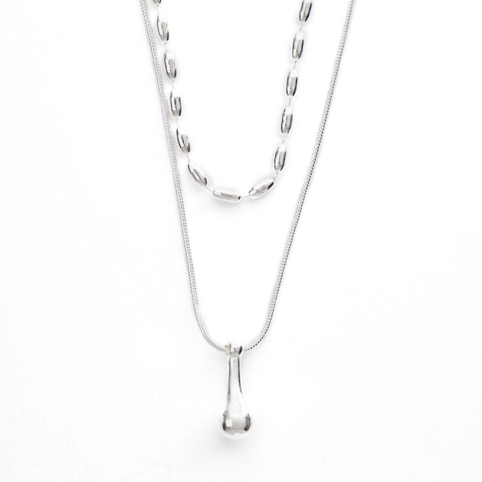 Серое колье Respect Accessories DW24111304