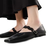 Чёрные туфли закрытые Respect Premium 2025-M108