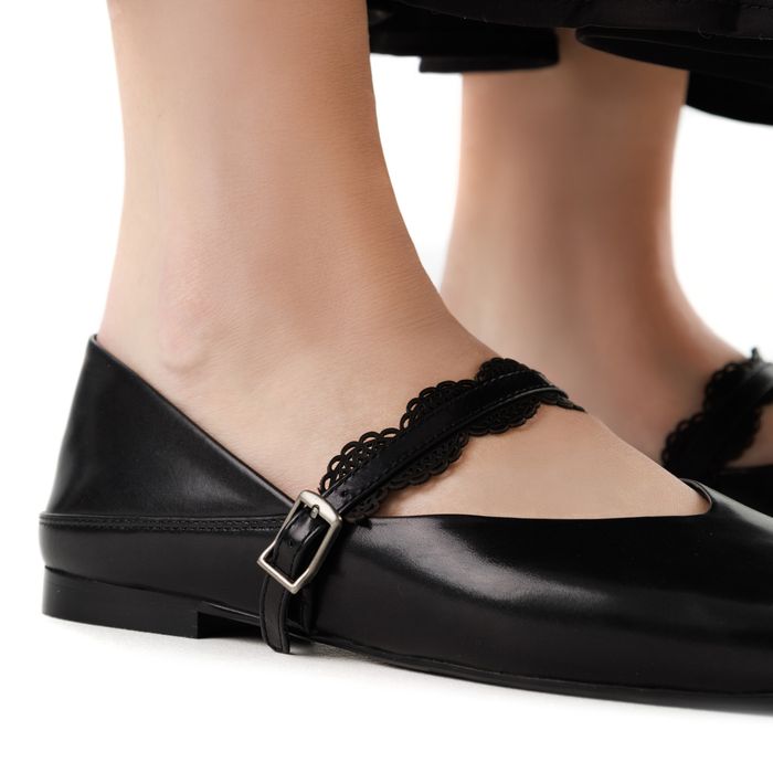 Чёрные туфли закрытые Respect Premium 2025-M108