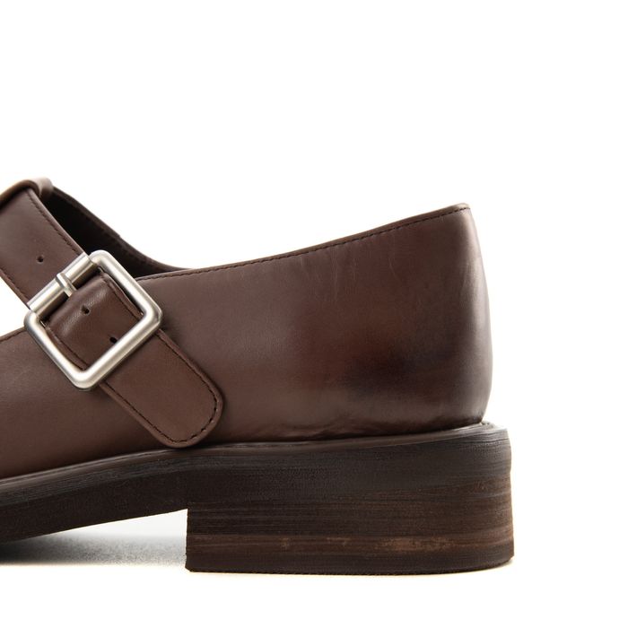 Коричневые туфли закрытые Respect Premium 2025-M109