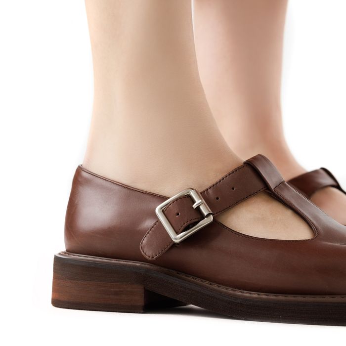 Коричневые туфли закрытые Respect Premium 2025-M109