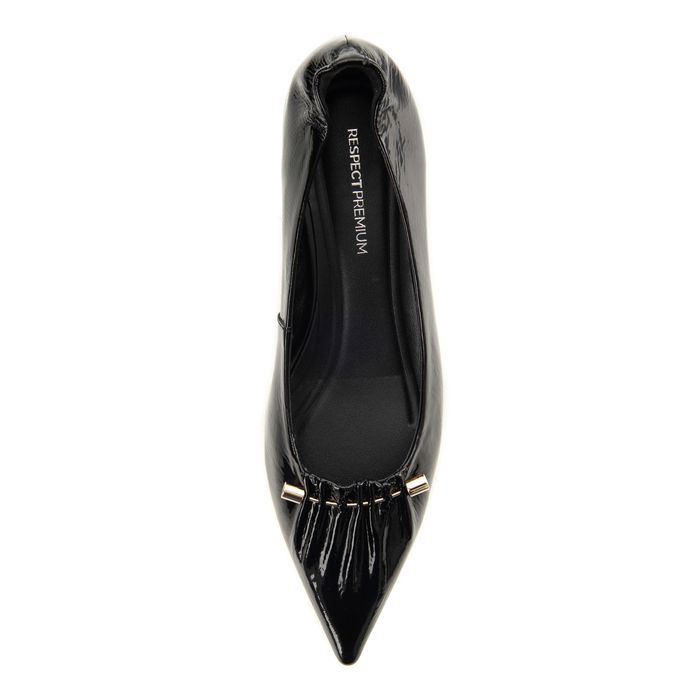 Чёрные балетки Respect Premium 2025-M100