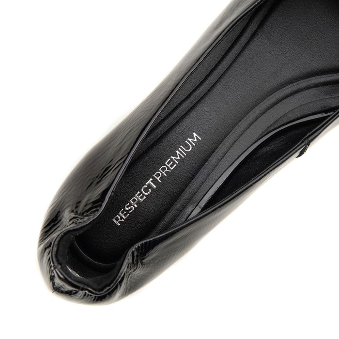 Чёрные балетки Respect Premium 2025-M100