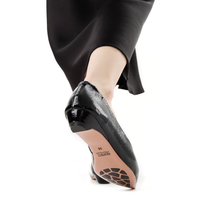 Чёрные балетки Respect Premium 2025-M100