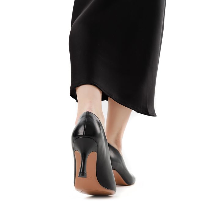 Чёрные туфли лодочки Respect Premium 2025-M132