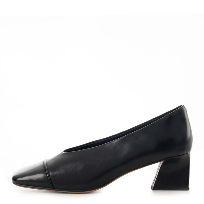 Respect Premium қара, биік өкшелі туфлилері