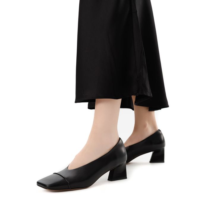 Чёрные туфли лодочки Respect Premium 2461-1