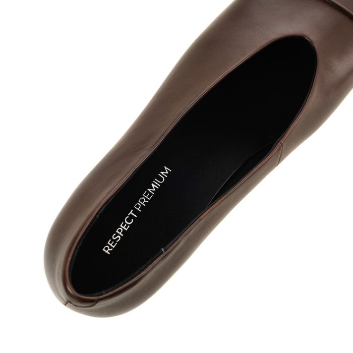 Коричневые туфли лодочки Respect Premium 2461-1C