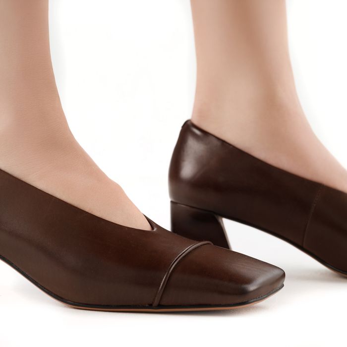 Коричневые туфли лодочки Respect Premium 2461-1C