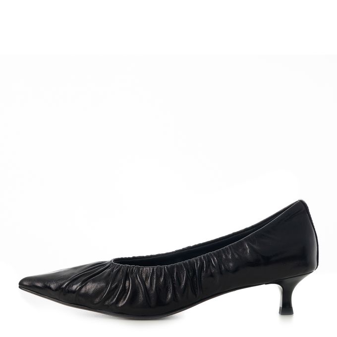 Respect Premium қара, биік өкшелі туфлилері