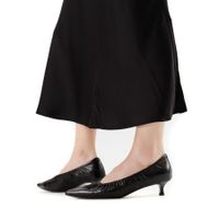 Respect Premium қара, биік өкшелі туфлилері 2027-3