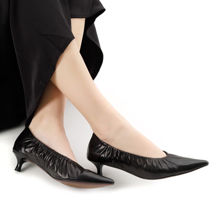 Чёрные туфли лодочки Respect Premium 2027-3