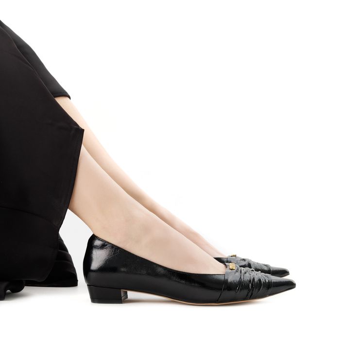 Respect Premium қара, биік өкшелі туфлилері 1517-1