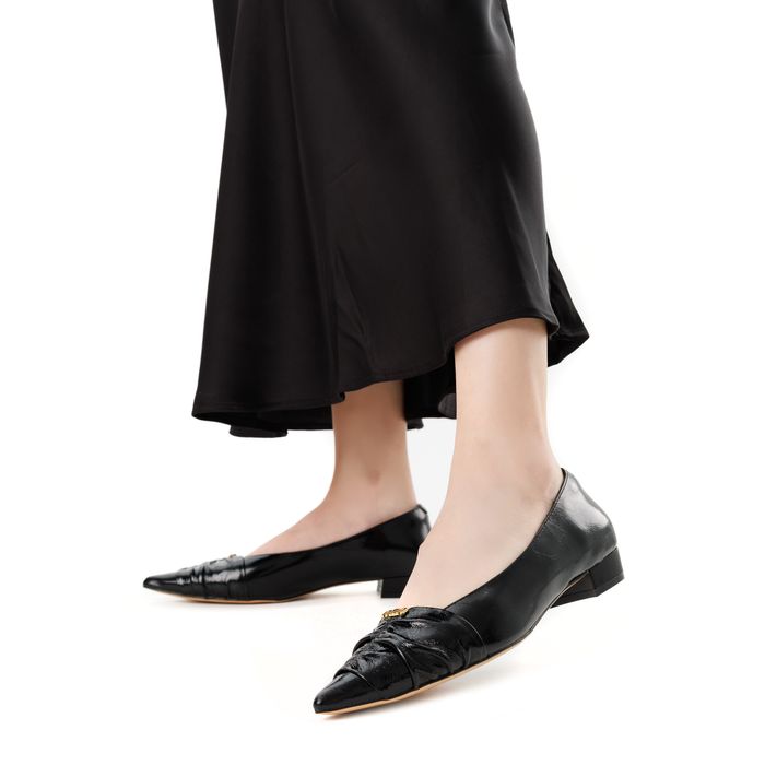 Respect Premium қара, биік өкшелі туфлилері 1517-1