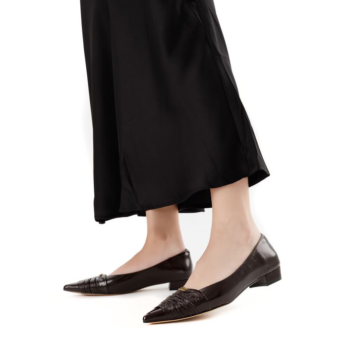 Коричневые туфли лодочки Respect Premium 1517-1C