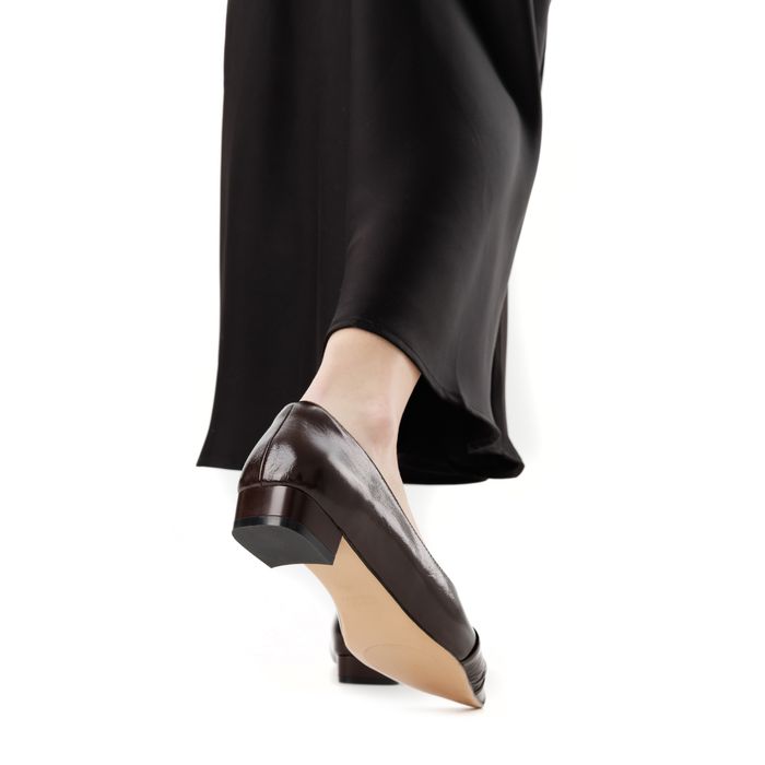 Respect Premium қоңыр, биік өкшелі туфлилері 1517-1C