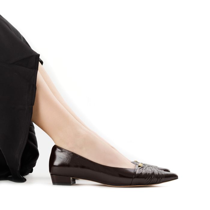 Respect Premium қоңыр, биік өкшелі туфлилері 1517-1C