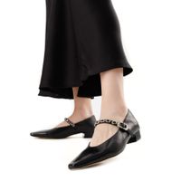 Чёрные туфли лодочки Respect Premium 2858-2