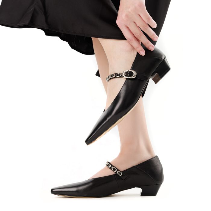 Чёрные туфли лодочки Respect Premium 2858-2