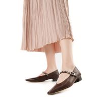 Коричневые туфли лодочки Respect Premium 2858-2C