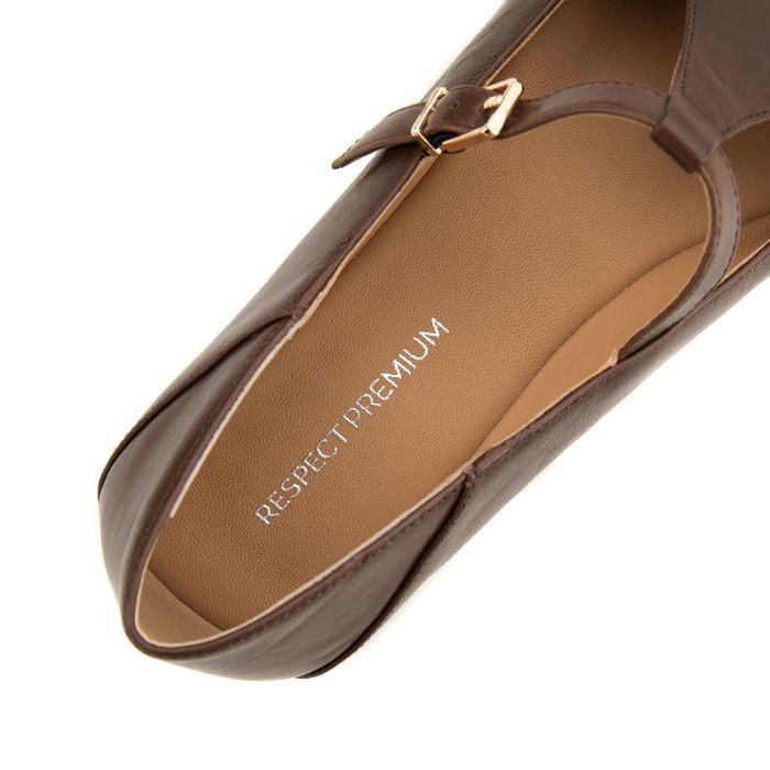 Коричневые туфли лодочки Respect Premium 2501-8B