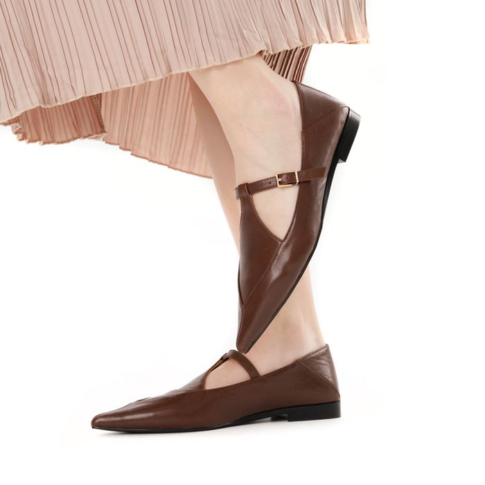 Коричневые туфли лодочки Respect Premium 2501-8B