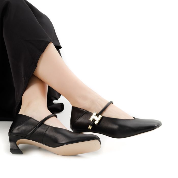 Чёрные туфли лодочки Respect Premium 6596-1