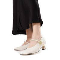 Respect Premium ақ биік өкшелі туфлілері 6596-1W