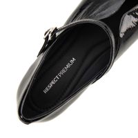 Respect Premium қара, биік өкшелі туфлилері 2025-M116