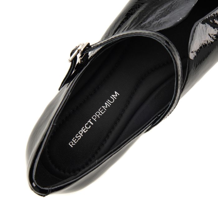 Чёрные туфли лодочки Respect Premium 2025-M116